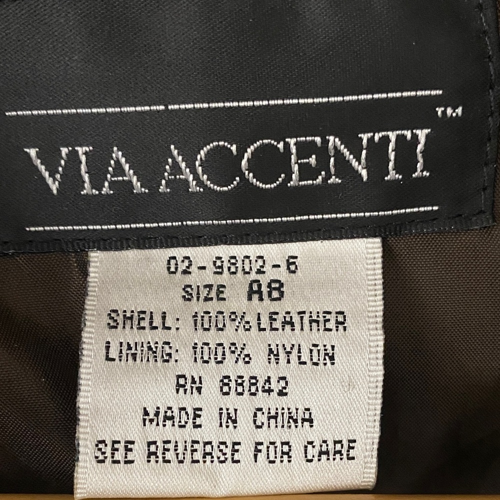 NWT Via Accenti Leather Duster Jacket Women A8 Brown Lined Western Suede Vintage - Picture 5 of 16